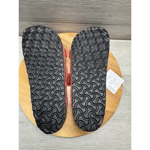 Birkenstock Arizona Big Buckle | Mars Red | Men’s 12 Soft Bed. main image 8